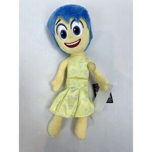 Disney Pixar Inside Out 2 JOY Plush Talking Yellow Blue Hair